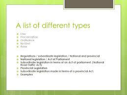 Public law is the legal order that allows to have adequate relations of subordination, cooperation and ordering between the state and the people who inhabit a determined place by regulating the exercise of the sovereign functions of public power. Ull 214 Chapter 2 30 January What Is Legislation 1 Written Law Enacted By A Body Or Person Authorised To Do So By The 2 Constitution Or Other Ppt Download