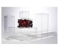 Discount clear acetate box 2026 Clear PET or PVC Box One Piece Ships Flat  Easy Assembly