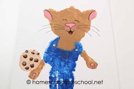 Each page has a large, colorful picture and short sentence telling the story of a (nameless yet eponymous) mouse and an equally nameless boy. How To Make If You Give A Mouse A Cookie Handprint Art For Kids