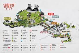 Hellfest is an entire experience that you will definitely want to be a part of. Hellfest 2019 Map Carte Du Festival Concerts Metal
