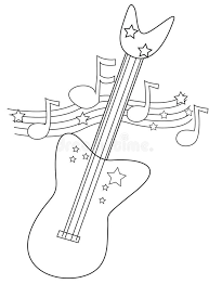 Browse the free coloring pictures. Electric Guitar Coloring Page Stock Illustration Illustration Of Characters Educational 52718548