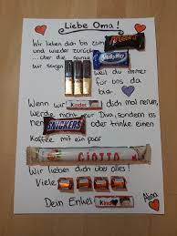 Mit einer schleife verziert ist es dann ein ideales geschenk für oma zum auftupfen, als badezusatz oder für ein wohltuendes. Geburtstagsgeschenk Fur Oma Geburtstagsgeschenke Fur Oma Geschenke Fur Oma Basteln Geschenk Oma Basteln
