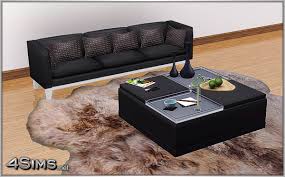 This ottoman from andover mills can be wiped clean with a cloth whenever necessary. Ottoman Coffee Table With 2 Decorative Trays The Sims 3 Catalog