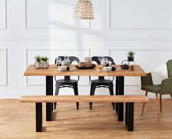 Table Rectangulaire Emma Chene Massif Pas Cher Table But Iziva Com Table Chene Massif Mobilier De Cuisine Chene Massif