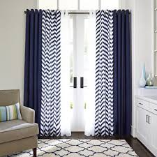 Jcpenney Home Cotton Classics Broken Chevron Grommet Top Curtain Panel Blue Curtains Living Room Curtains Living Room Curtains Living