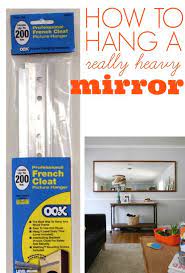 How To Hang A Heavy Mirror C R A F T Heavy Mirror Mirror Crafts Diy Home Improvement
