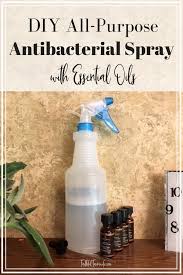 Making a homemade antibacterial cleaner is a piece of cake. How To Make A 4 Ingredient Homemade All Purpose Spray Antibacterial Spray Natural Cleaning Solutions Essential Oils Cleaning