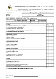 Borang penilaian preseptor (appraisal by prp of preceptor). Xls Borang Penilaian Program Arohman Sukim Academia Edu
