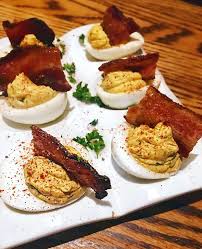 Brown Sugar Bacon Deviled Eggs The Chop House Sevierville Tn Bacon Deviled Eggs Brown Sugar Bacon Deviled Eggs