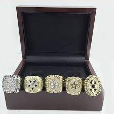 Dallas Cowboys Championship Replica Super Bowl 5 Ring Box Set 71 77 92 93 95 Siz Super Bowl Rings Dallas Cowboys Dallas Cowboys Rings