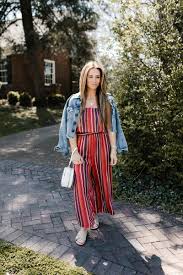 Black And White Striped Jumpsuit With Jacket Kbstyled Pretty Outfits Fashion Style