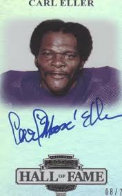 PRO FOOTBALL HALL OF FAME: "BUST POSTCARD," Carl Eller , Class 2004, New