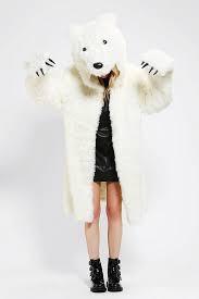 Polar Bear Coat Costume Moda Orso Polare Maglioni