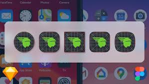 Exported icons are neatly organized into folders. Free Android And Ios App Icon Template For Sketch And Figma The Mercury Blog