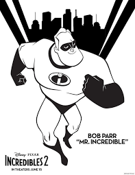 32+ the incredibles coloring pages for printing and coloring. Mr Incredible Free Printable Coloring Page From Disney Pixar Incredibles 2 The Incredibles Cartoon Coloring Pages Free Printable Coloring Sheets