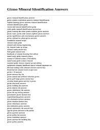 Applications and investigations in earth science lab manual. Mineral Identification Gizmo Answer Key Fill Online Printable Fillable Blank Pdffiller