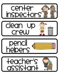Cute Classroom Job Classroom Helper Labels For Chart