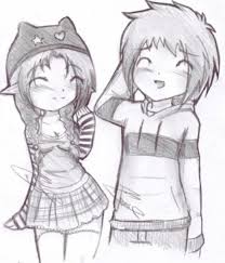Check spelling or type a new query. Anime Couple Heart Wallpaper Couple Drawings Wallpaper Easy Cute Anime For Beginners Not Sunset Couple Cute Sketches Drawings Of Friends Best Friend Drawings