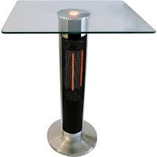 2.4 az patio heaters portable table top glass tube patio heater. Ener G 1500 Watt Electric Patio Heater W Glass Top Table Sylvane