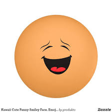 Kawaii Cute Funny Smiley Face Emoji Emoticon Ping Pong Ball Ping Pong Table Tennis Ping Pong Funny Smiley