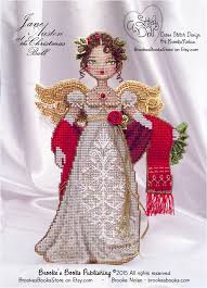 Friends and family were very impressed with the finished product! New Brooke S Brooks Jane Austen Christmas Ball Cross Stitch Doll Angel Perforated Paper Sale