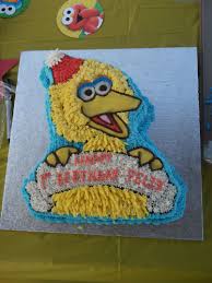 1st Cartoon Character Birthday Cake Images Big Bird First Birthday Cake 1st Character Cake Ever Big Bird Cakes Character Cakes First Birthday Cakes