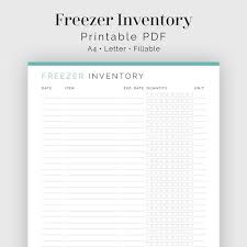 La personnalisation des résultats de recherche, du contenu et des recommandations une meilleure compréhension des visiteurs par les vendeurs Inventaire Du Congelateur Fillable Pdf Imprimable Etsy