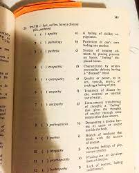 Path From The Greek Word Pathein Meaning To Feel Suffer Or Disease Match The Words On The Left To The Definitions On The Righ Greek Words Feelings Words
