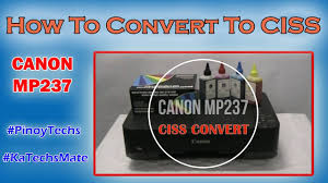 Bila print, ink tak kluar. Canon Mp237 How To Convert To Ciss Pinoytechs Youtube