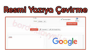 Resmi Yaziya Cevirme