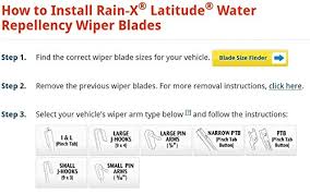 Rain X Latitude 21 Inch Water Repellency Wiper Blade