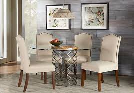 Negril Pewter 5pc Pedestal Dining Room Round Dining Table Luxury Dining Tables Dining Room Sets