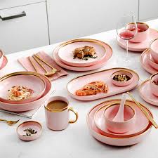 99 special new kitchen accessories. Ceramic Pink Dinner Set With Gold Edge Nordic Kitchen Accessories Serving Dish Plate Bowl Decorative Dinnerware For Wedding Home Hot Offer 77b38c Goteborgsaventyrscenter