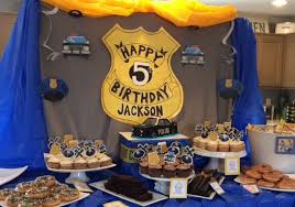 7th Birthday Party Theme Ideas For Boy Police Birthday Party Police Backdrop Boy S Birthday Fifth Birthday Police Birthday Police Party Police Birthday Party