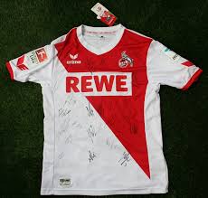 Den fastelovend im herzen und auf der brust: 1 Fc Koln Signed 2014 2015 Home Shirt Club 25 Football