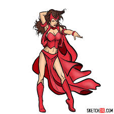 Search results for scarlet witch logo vectors. How To Draw Scarlet Witch From Marvel Comics Sketchok