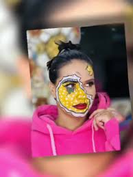 Creative makeup 🙂 Although I am not good artist but I did this one with  the help of @Gyanu unayg at @Mysangaloluxurystudioo ❤️❤️ #beginnermakeup  #alyssajangam1 #thealyssaz @THE_ALYSAAZ