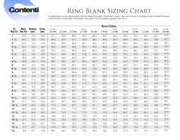 ring blank sizing chart pdf jewelry tools jewelry