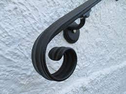 Barrette outdoor living versarail 2.5 in. 2 Ft Wrought Iron Hand Rail Wall Rail Stair Rail Step Rail Etsy