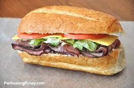 To bake the sandwiches, put them on a baking sheet in a 350 degree oven for 15 to 20 minutes. Roast Beef Sandwich