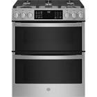 30-inch Smart Slide-In Gas Double Oven Range in Fingerprint Resistant Stainless... GE Profile