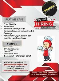 Purwokerto is a town of more then a quarter of a million inhabitants and the regency capital. Lowongan Kerja Purwokerto On Twitter Lowongan Kerja Part Time Cafe Kopkun Kirimkan Lamaran Ke Personaliakopkun Gmail Com Deadline 5 April 2021 Lokerpurwokerto Purwokerto Lowongankerja Loker Lowker Banyumas Kopkun Https T Co Pon9sp1arw