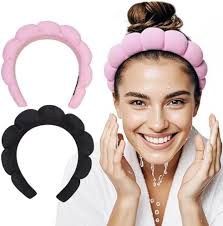 Amazon.com : Ayesha White Spa Headband and Wristband Set for Skincare  Makeup Headband Wrist Cuffs for Washing Face Bubble Skincare Hairband for  Women Girls (White set) : Beauty & Personal Care