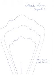 Moldes de flores de papel gigantes en cartulina para boda. Molde Para Rosa Gigante Plantilla De Flor De Papel Plantillas Para Flores De Papel Moldes De Flores Gigantes