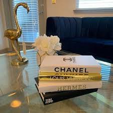 Decorative Books Fashion Books Designer Handmade Books Etsy In 2020 Coffee Table Books Decor Book Decor Chanel Book Decor