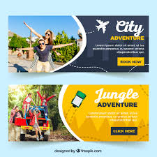 Find & download free graphic resources for travel banner. Free Vector Travel Banners With Photography