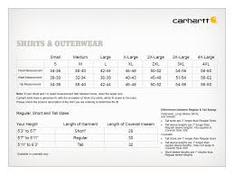 49 Up To Date Carhartt Overall Size Chart