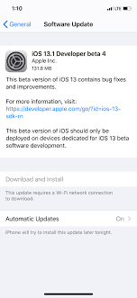 Apple Releases Ios 13 1 Beta 4 To Developers Download Iclarified