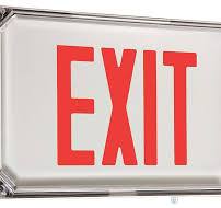Dual-Lite - SEWLSRWE - NEMA 4X Die-Cast Exit Sign, Single ...