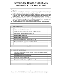 Maybe you would like to learn more about one of these? Instrumen Penilaian Penyelenggaraan Layanan Bk Di Sekolah Pages 1 20 Flip Pdf Download Fliphtml5